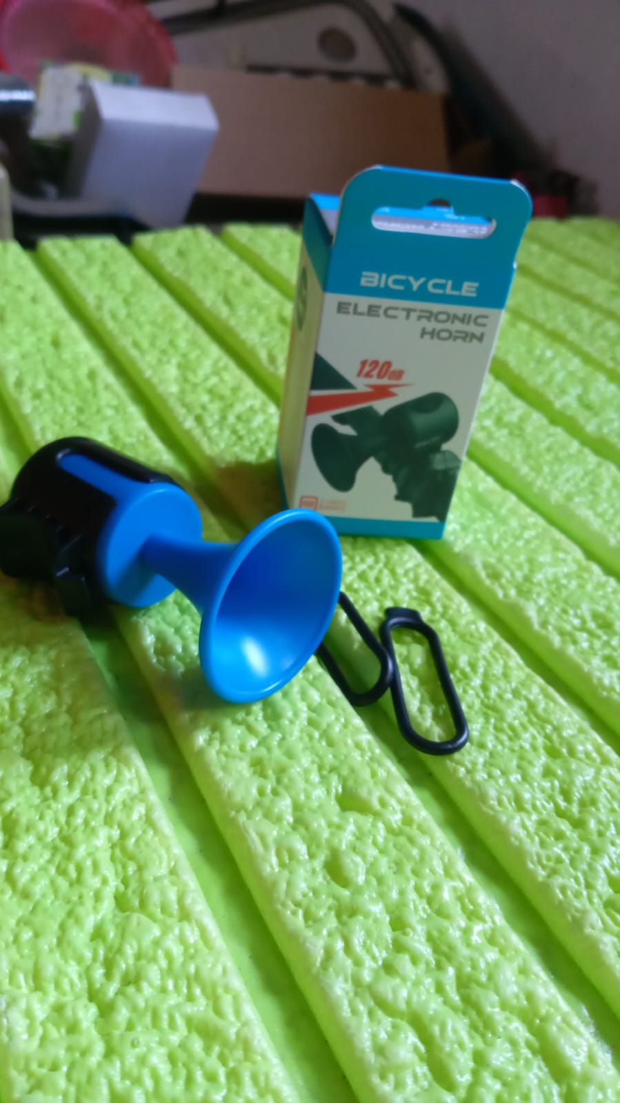 Bicycle Air Horn Loud - 120dB 1 Sound Mode Electronic Bicycle Bell,Super Electric Horn with Long Standby Button Battery Operated/IPX4 Waterproof Loud Bell for Adults Your Brand