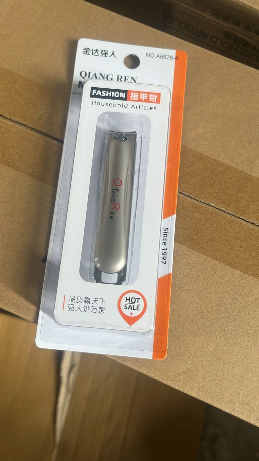 Stainless Steel Folding Portable Large Nail Clippers with Nail File (1 Pc) Your Brand