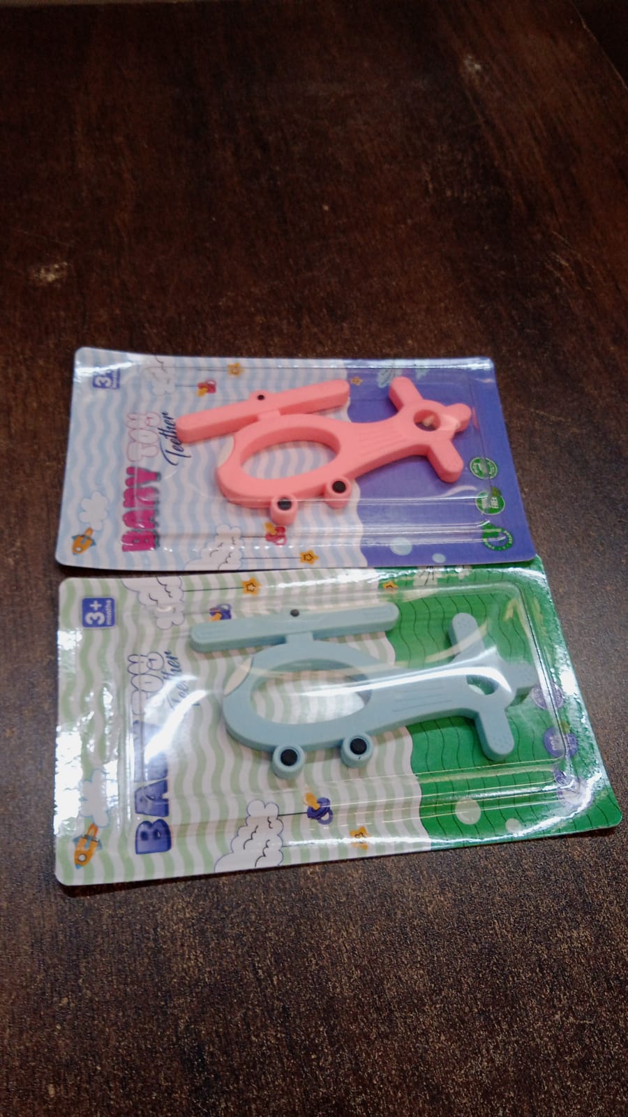 Silicone Helicopter Shape Teether for Baby (1 Pc / Mix Color) Your Brand