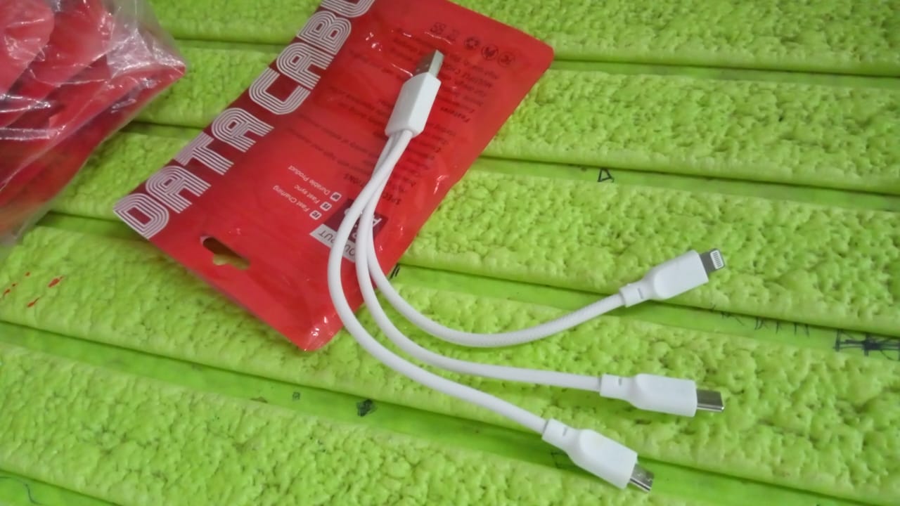 3 In 1 Charging Cable Fast Charging Cord USB Cable 3.5 Amp (1 Pc) Your Brand