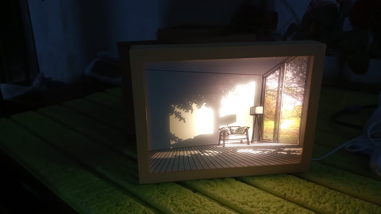 LED NightPainting Decoration Picture Frame Light (1 Pc / 20×15 CM) Your Brand