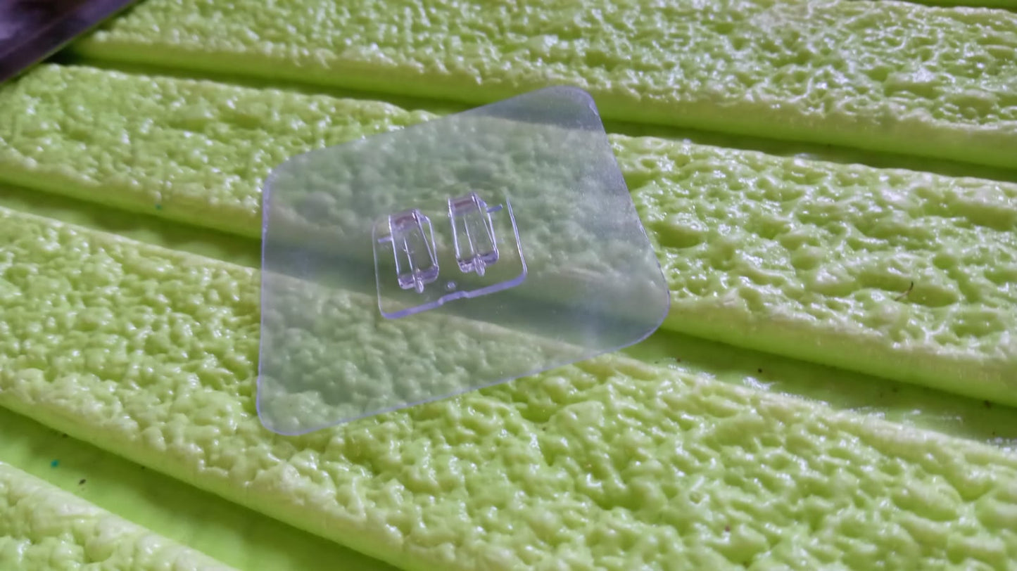 Household Self Adhesive Wall Hooks, Punch-Free Wall-Mounted Hook, Seamless Transparent No Nails Drill Waterproof Hooks for Bathroom, Kitchen, Home (1 Pc) Your Brand