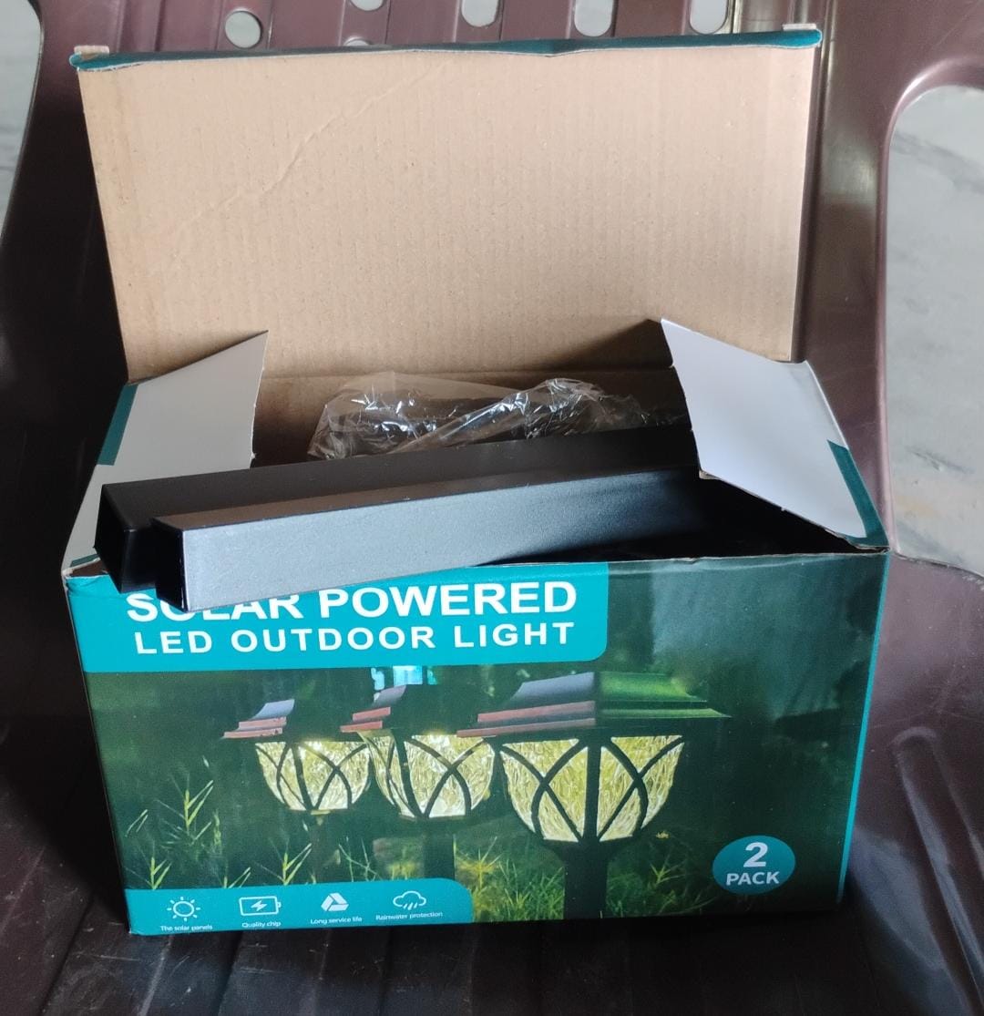 Solar Pathway Lights Outdoor Garden Lights (2 Pcs Set) Your Brand