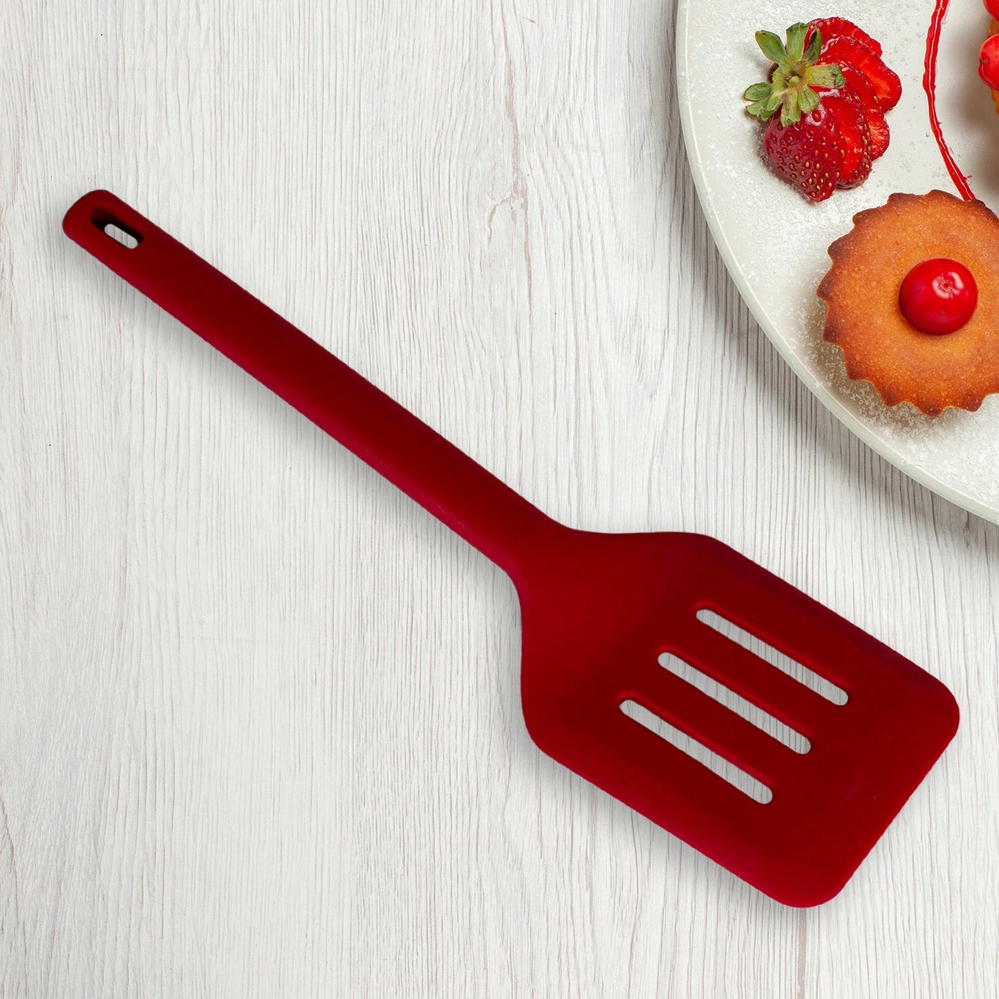 Multipurpose Silicone Spoon, Silicone Basting Spoon Non-Stick Kitchen Utensils Household Gadgets Heat-Resistant Non Stick Spoons Kitchen Cookware Items For Cooking and Baking (6 Pcs Set) Your Brand