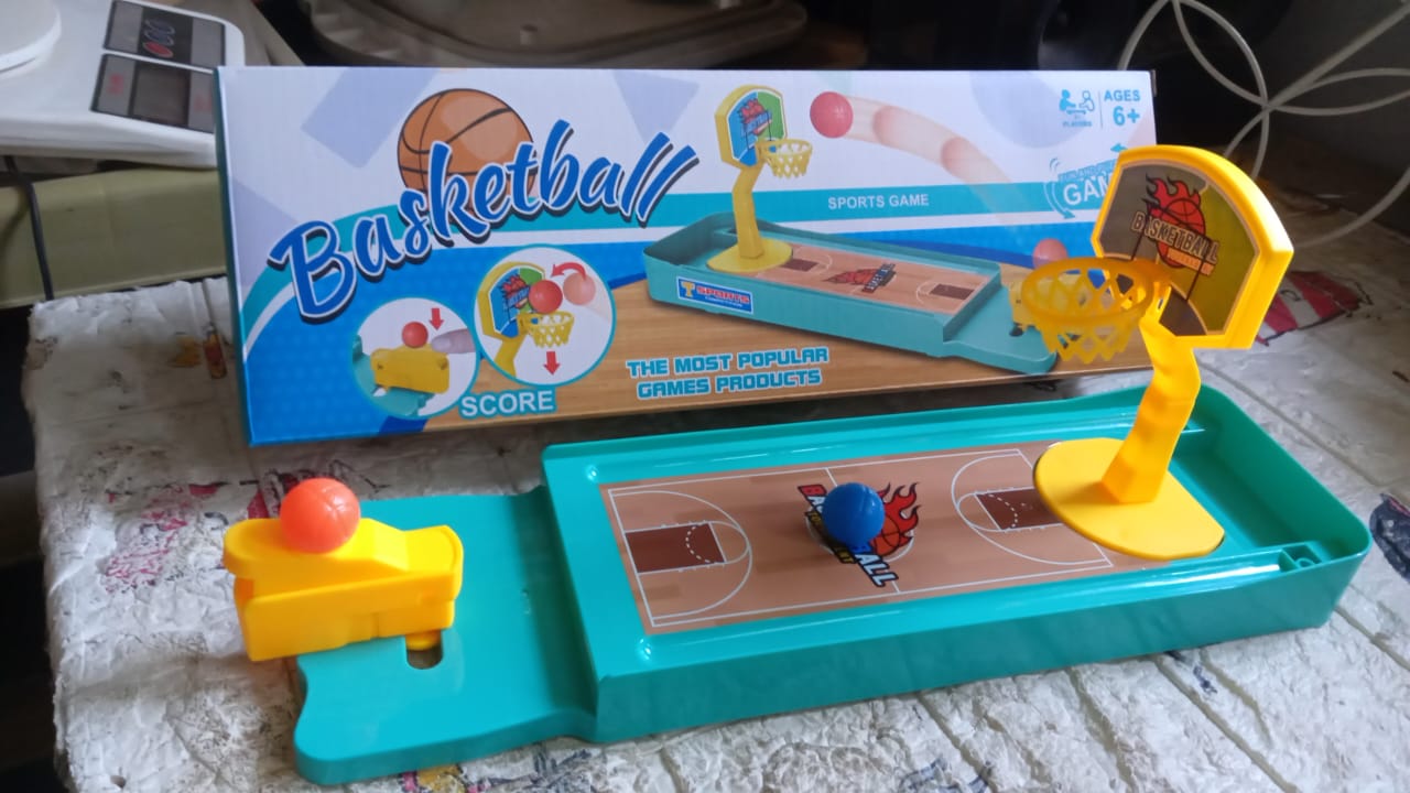 Mini Table Top Finger Basketball Game for Kids - Desktop Game for Kids & Adults, Basketball Finger Bowling Game, Fun Indoor Finger Bowling Game for Boys & Girls, Family Board Game Your Brand