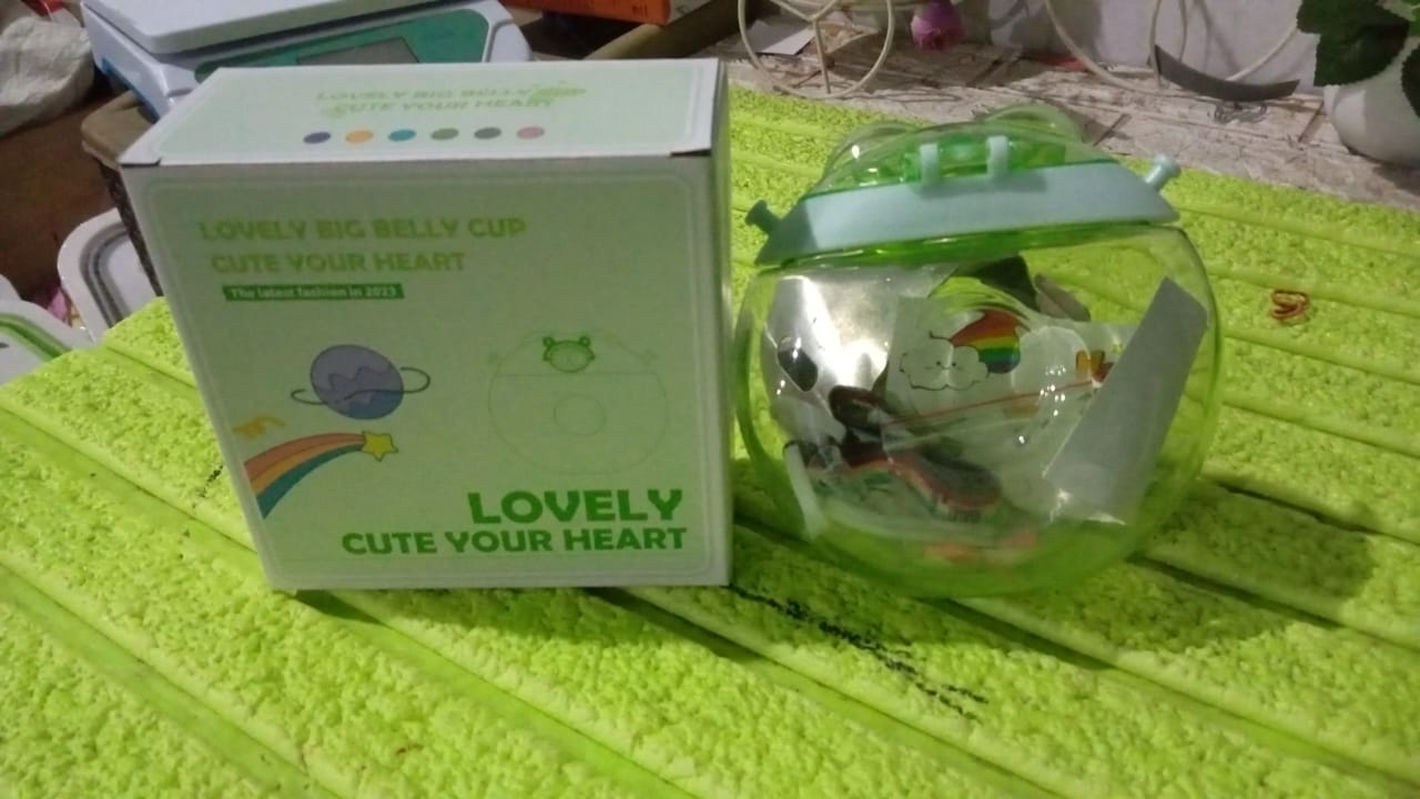 Donut Water Bottle Sipper Bottle (1 pc / 400 ML Approx) Your Brand