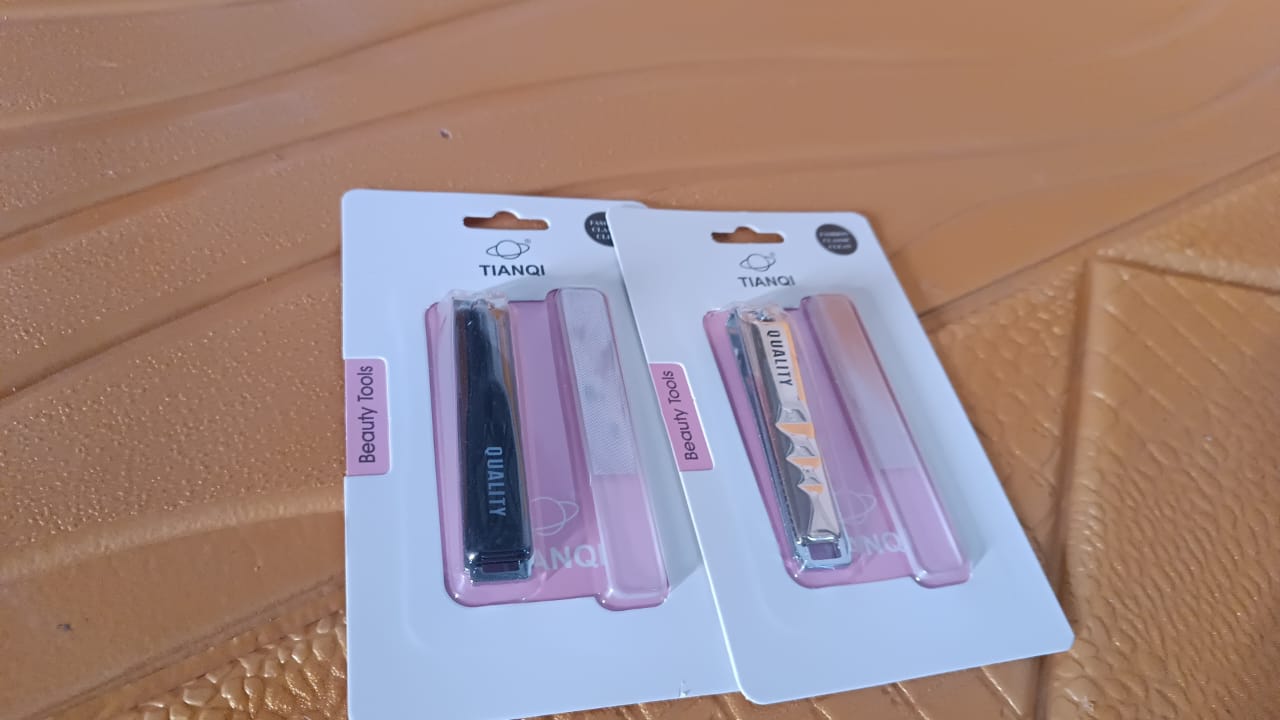 Cute Nail Clipper with Nail Catcher, Nail File - Stainless Steel (1 Pc) Your Brand