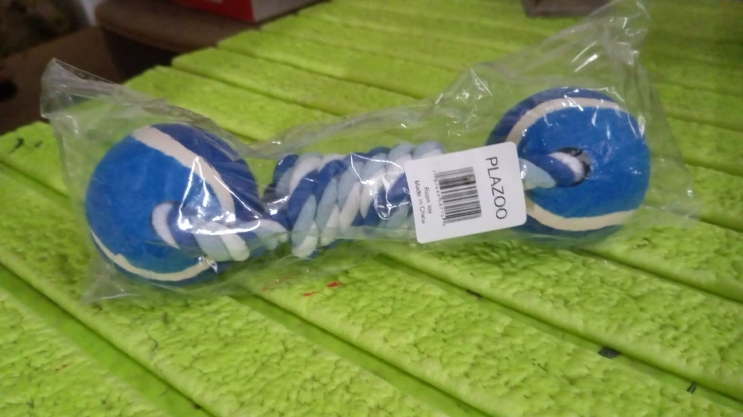 Durable Cotton Rope Dog Toy Two-Way Ball Design (1 Pc) Your Brand