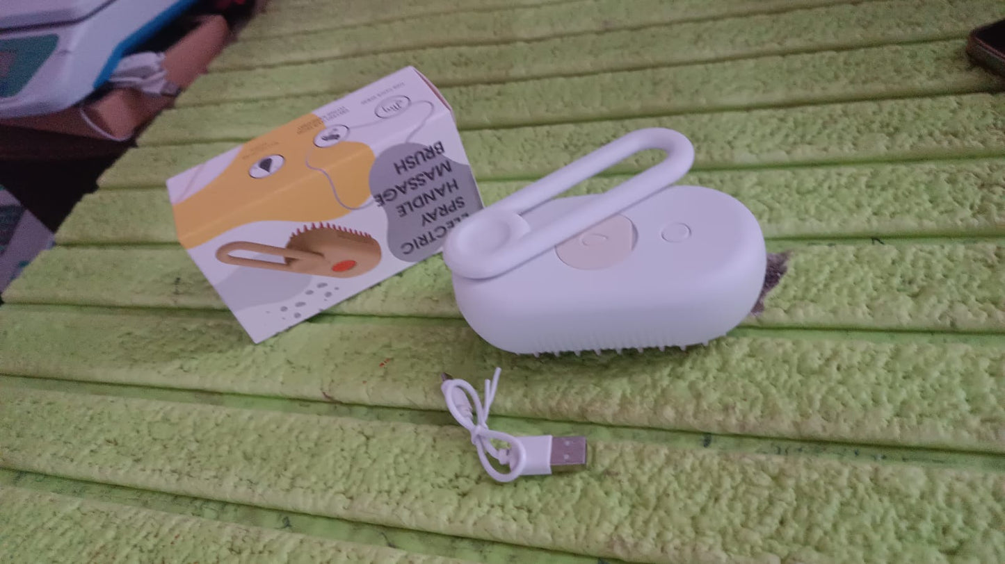 Electric Spray Handle Massage Brush, Hair Removal Brush Steam (1 Pc) Your Brand