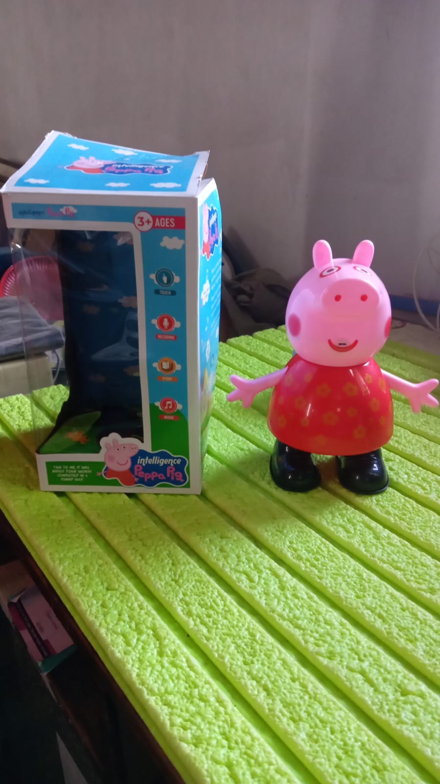 Pig Children Play toy, Pretend Play Toy Fun Gift for Kids, Movable Hands, Legs Pig Pretend Play Toy Set for Kids Children with Soft Rubber Material (1 Pc / Battery Not included) Your Brand