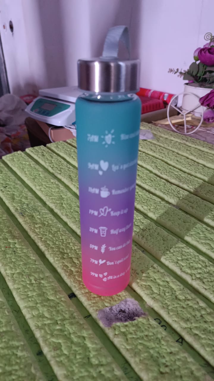 Plastic Motivational Water Bottle (300 ML) Your Brand