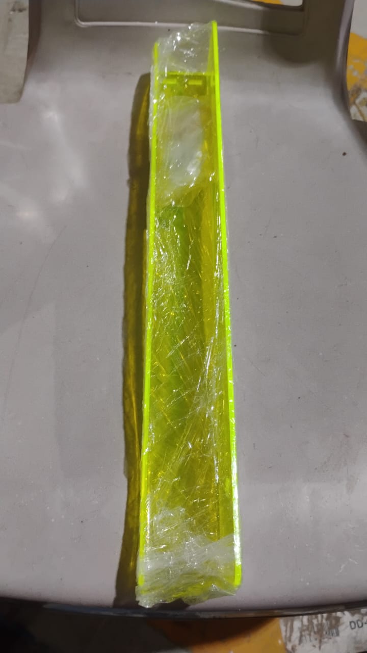 Acrylic Floating Shelves Wall Mounted Shelves (1 Pc / 38 Cm Long) Your Brand