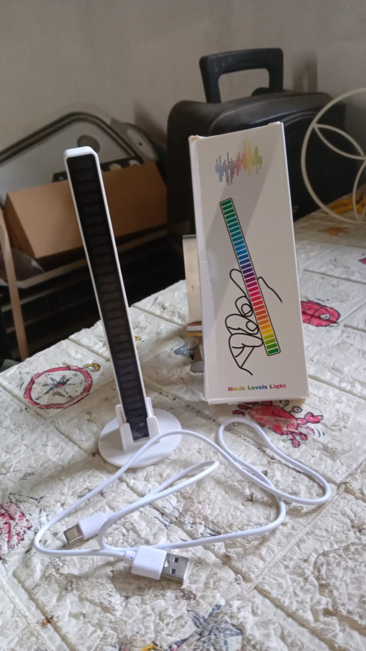 Rhythm Lights, AGC Automatic Gain Control 32 Colorful RGB Light Adjustable Pickup Rhythm Lights, RGB LED Voice-Activated Rhythm Light Car Home Sound Control Ambient Light (1 Pc) Your Brand