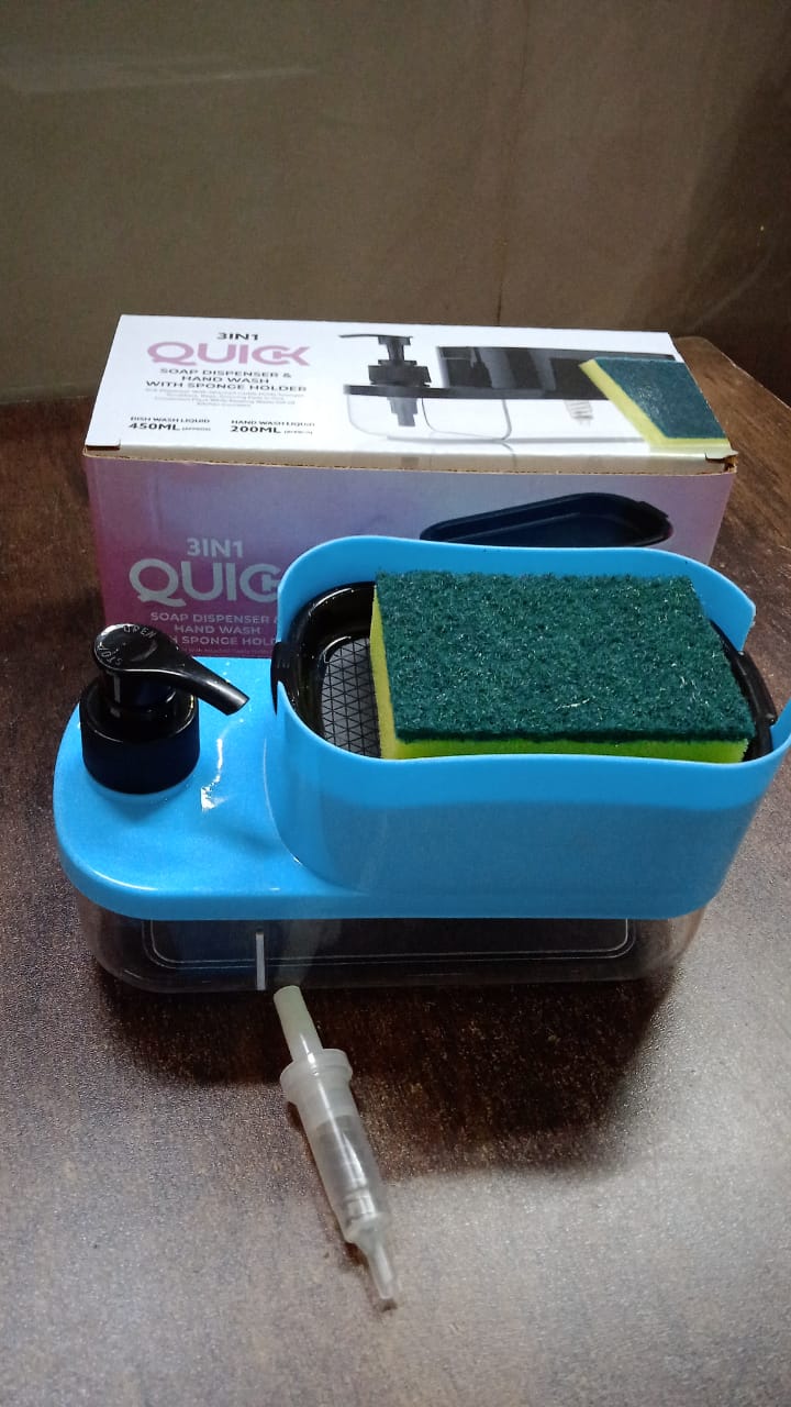 3 in 1 Dishwashing and Handwash Liquid Soap Dispenser (3 in 1 Dispenser) Your Brand