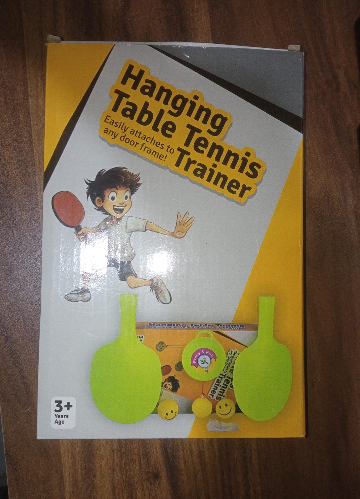 Hanging Table Tennis Trainer Set with Three Ball (1 Set) Your Brand