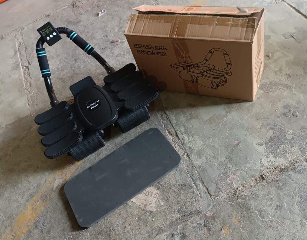 Automatic Rebound Abdominal Wheel with 8 Elbow Supports (1 Pc) Your Brand