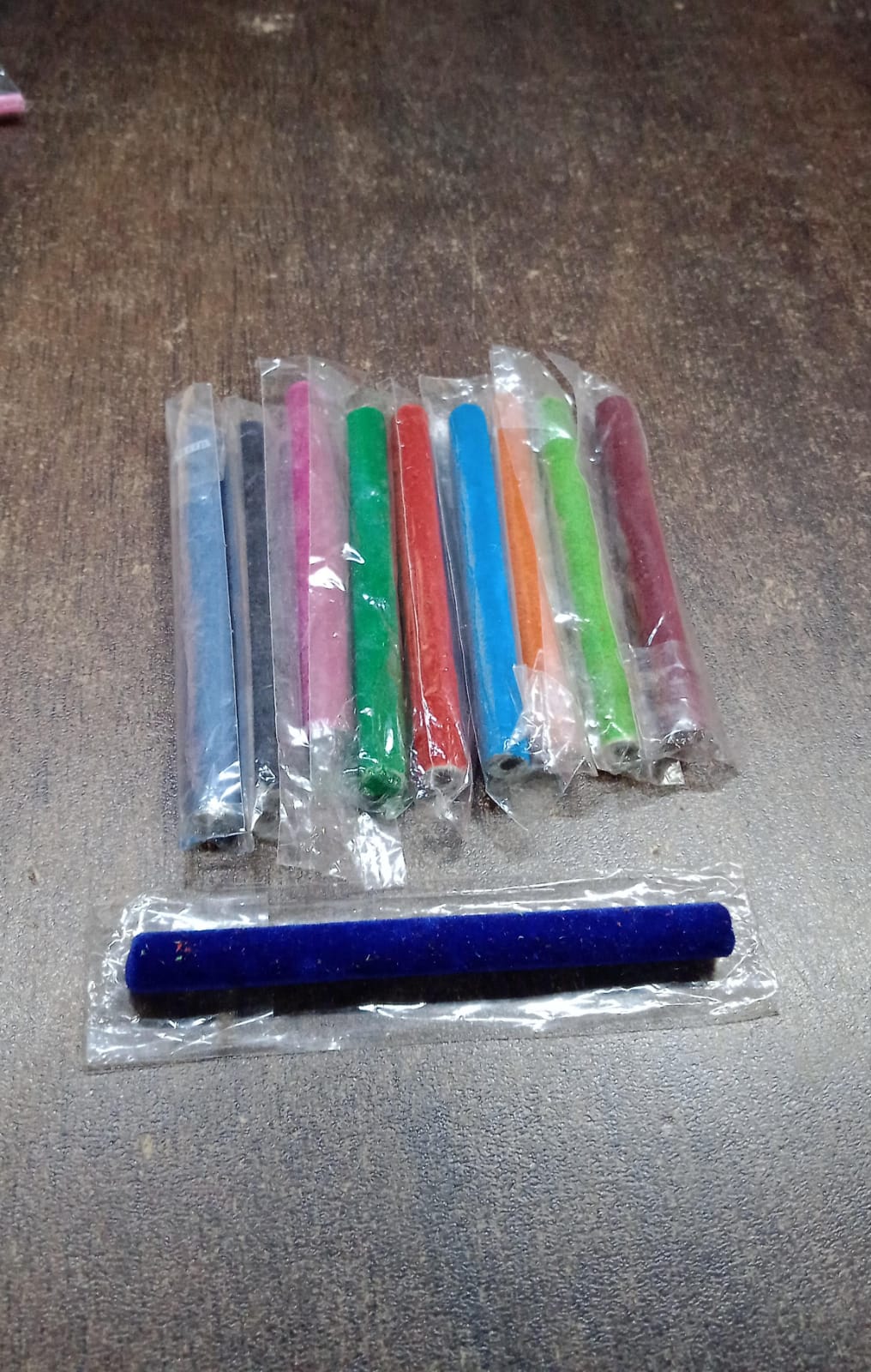 Small Velvet Pencil (1 Pc / Mix Color & Design) Your Brand