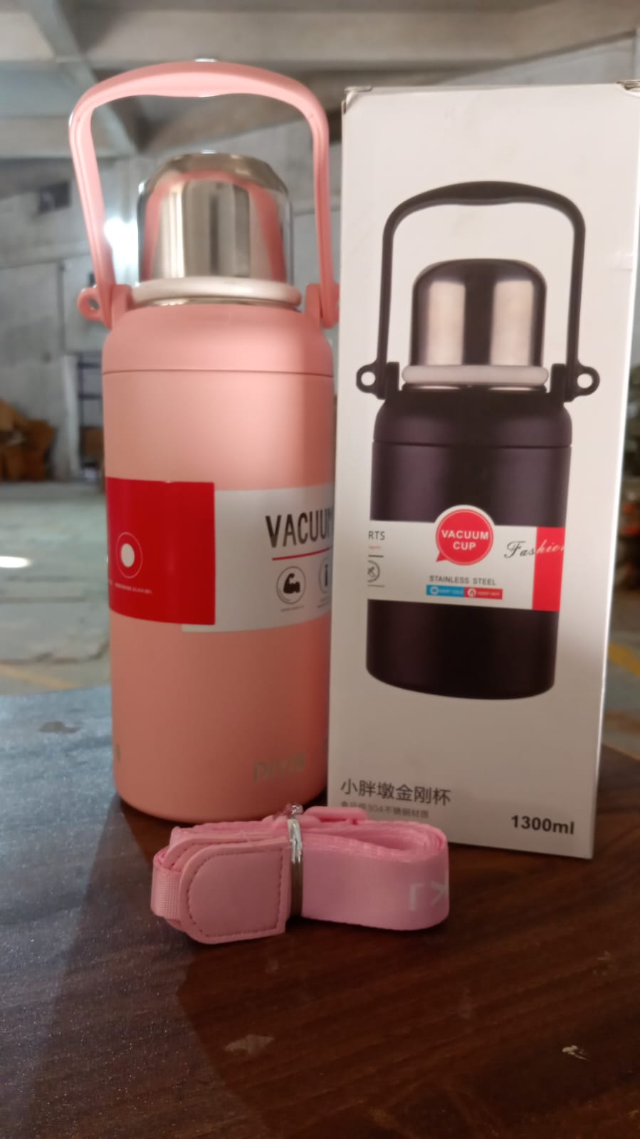 Stainless Steel tumblers 316 Stainless Steel, Vacuum Insulated Cup / Bottle, Portable Travel Kettle / Water Bottle with Handle, Outdoor Large Capacity Sports Kettle Cups / Bottle (1300 ML) Your Brand