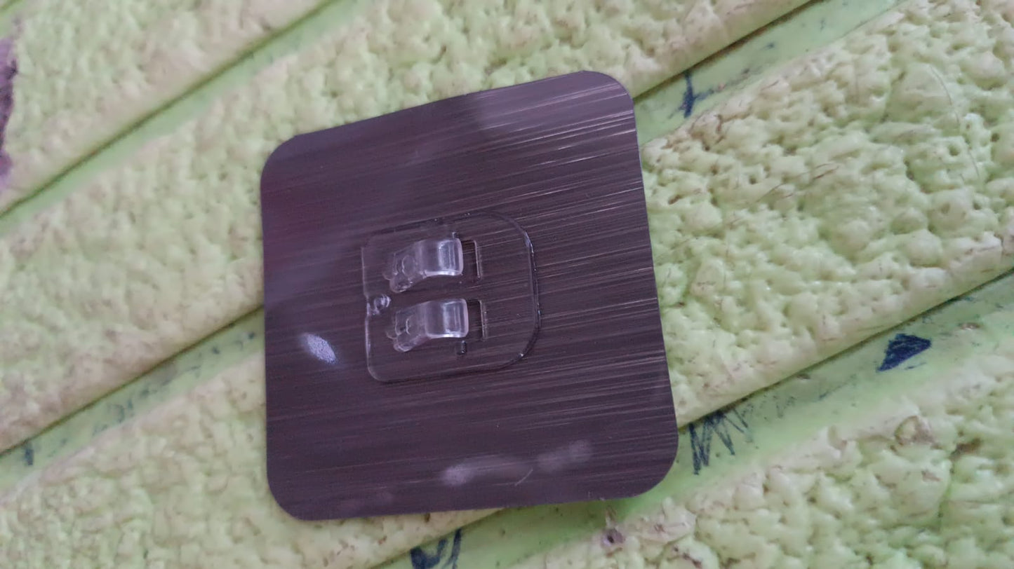 Adhesive Sticky Waterproof and Oil Proof, Reusable Wall Utility Seamless Wall Hook (1 Pc) Your Brand