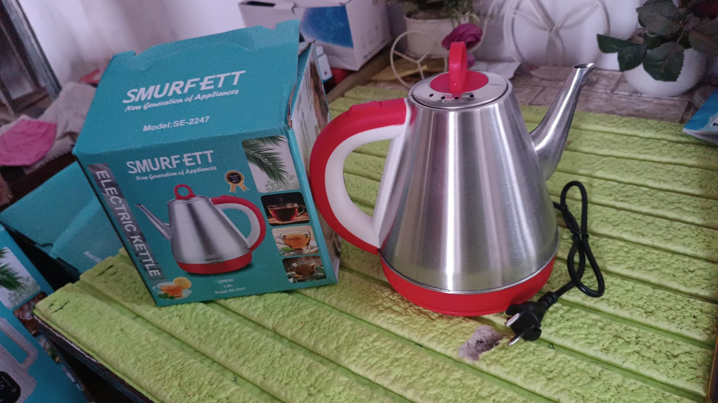 Stainless steel large capacity electric kettle (1500W / 1.5 Ltr.) Your Brand
