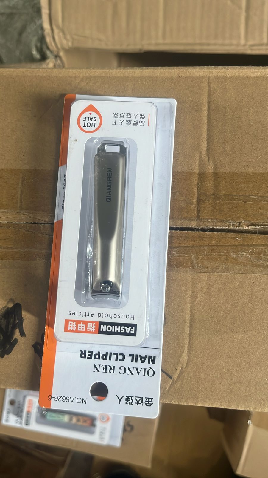 Stainless Steel Folding Portable Large Nail Clippers with Nail File (1 Pc) Your Brand