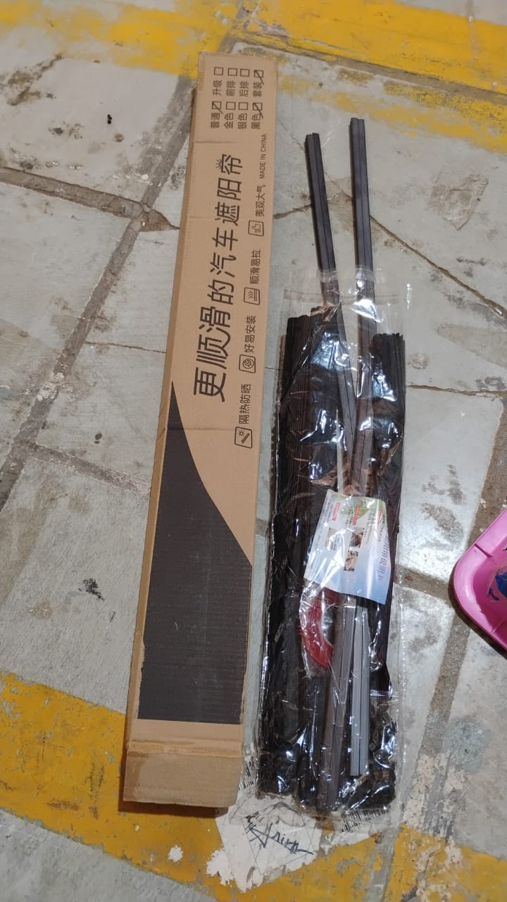 Curtain for Car Window | Heat & Sunshade Protection (4 Pcs With Curtain Hook & Adhesive Tap Set)q Your Brand