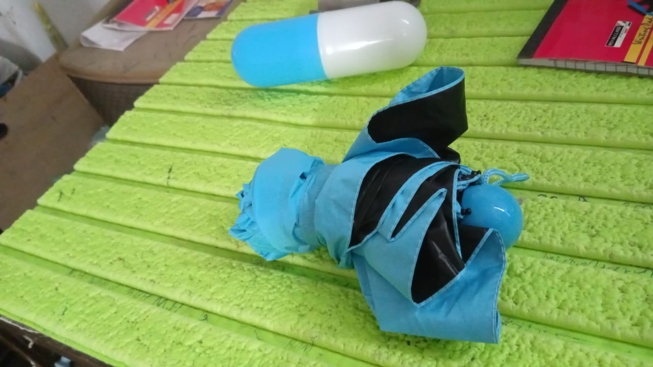 5 Fold Manual Open Umbrella With Capsule Case (1 Pc) Your Brand