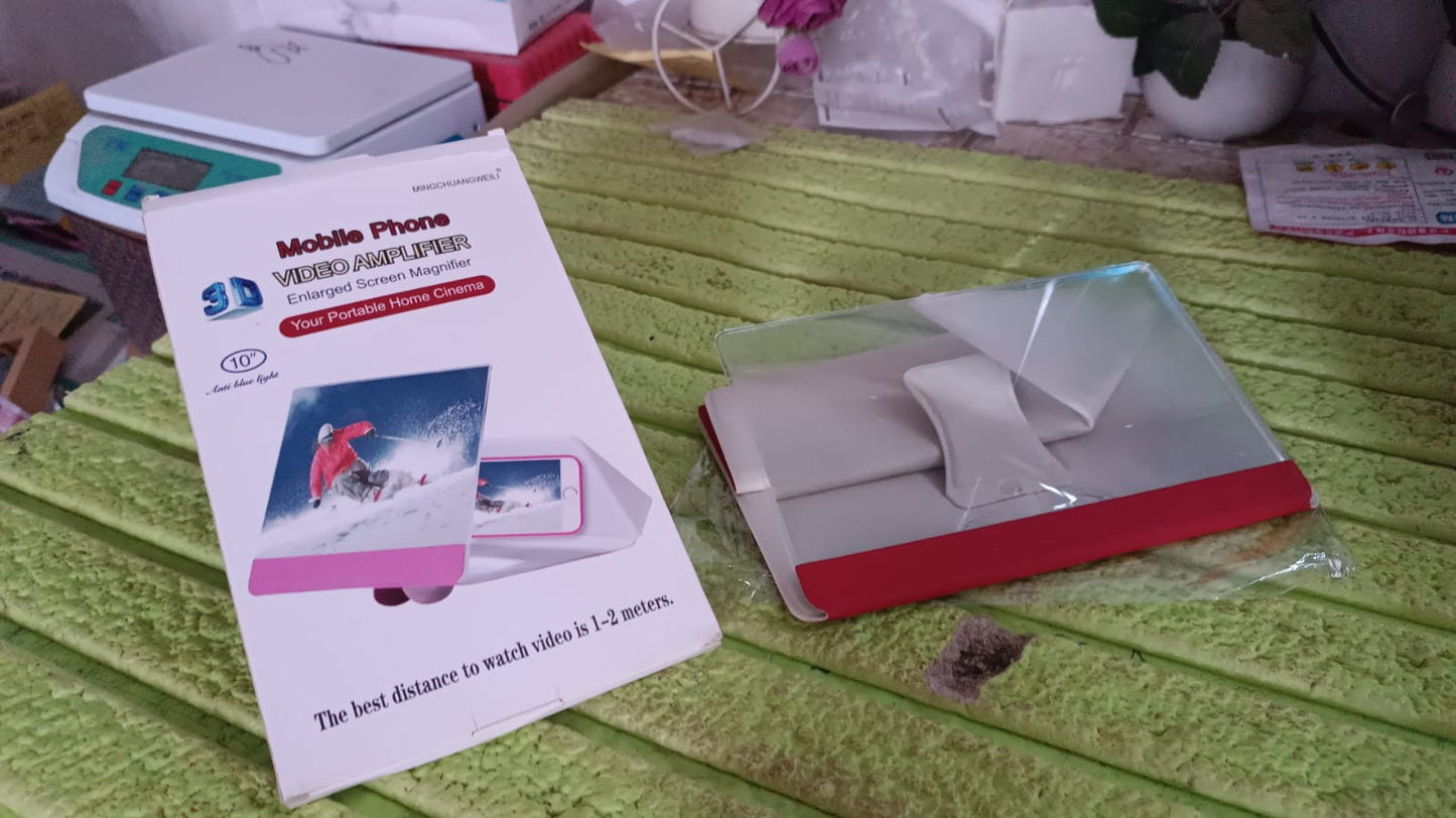 3D HD Mobile Phone Screen Magnifier Amplifier (1 Pc / 10 Inch) Your Brand