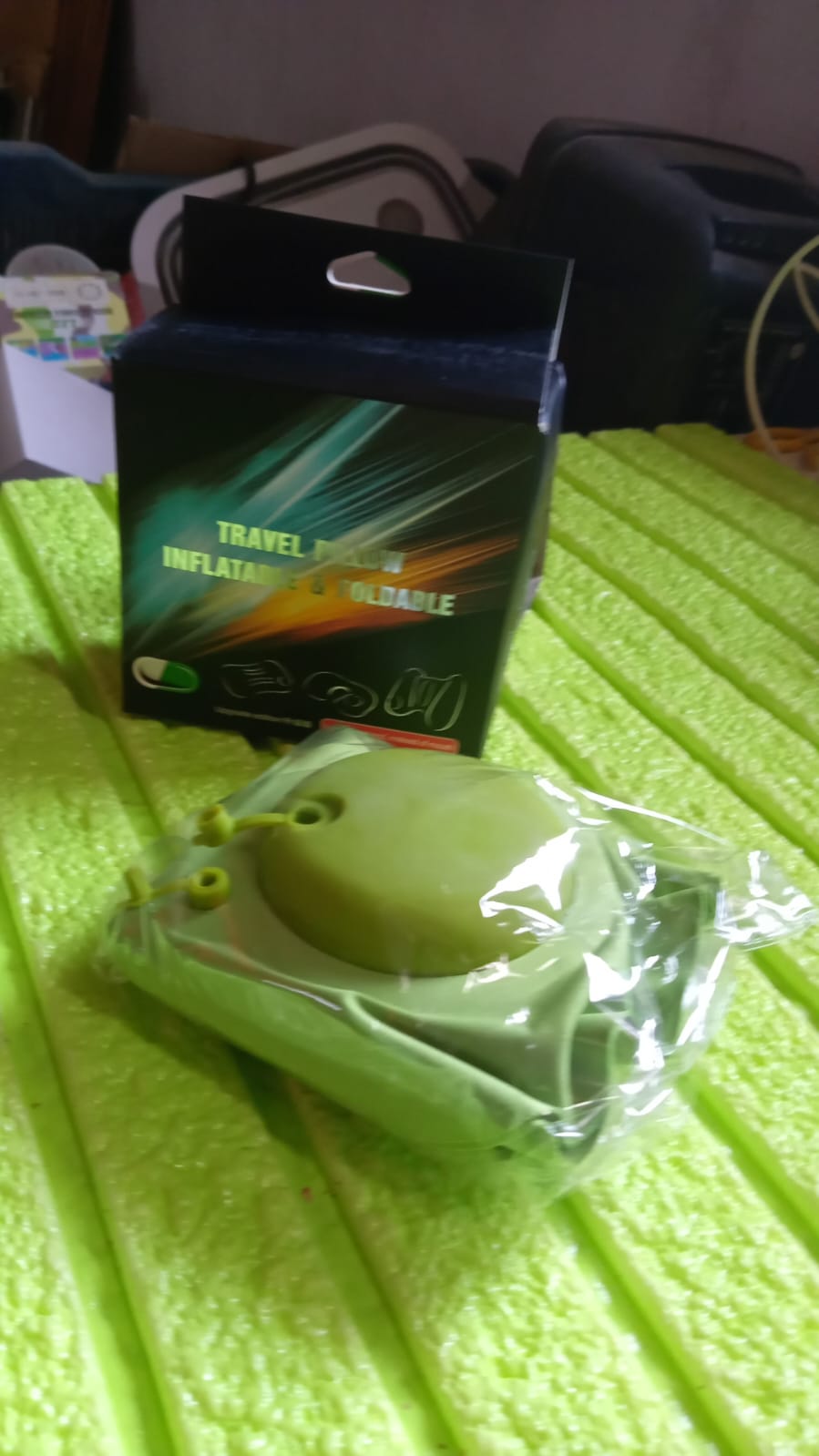 Inflatable & Foldable, Pillow U Shape Air Cushion Travel Pillow, Travel Business Trip Neck Pillow for Long Trips, Ideal for Men & Women Portable, and Perfect for Backpacking, Car Camping, and Even Airplane Travel Your Brand