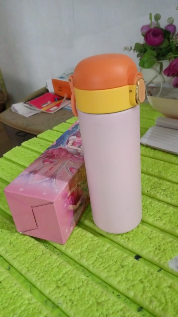 Double walled Stainless Steel Water Bottle (420 ML Approx) Your Brand