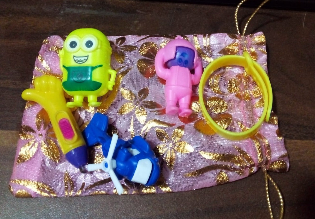 5Pc Toy Combo Kids Best Gift Set Combo Attractive & Unique Toy Combo 5Pc Colorful Toy Combo With Potli Bag Your Brand