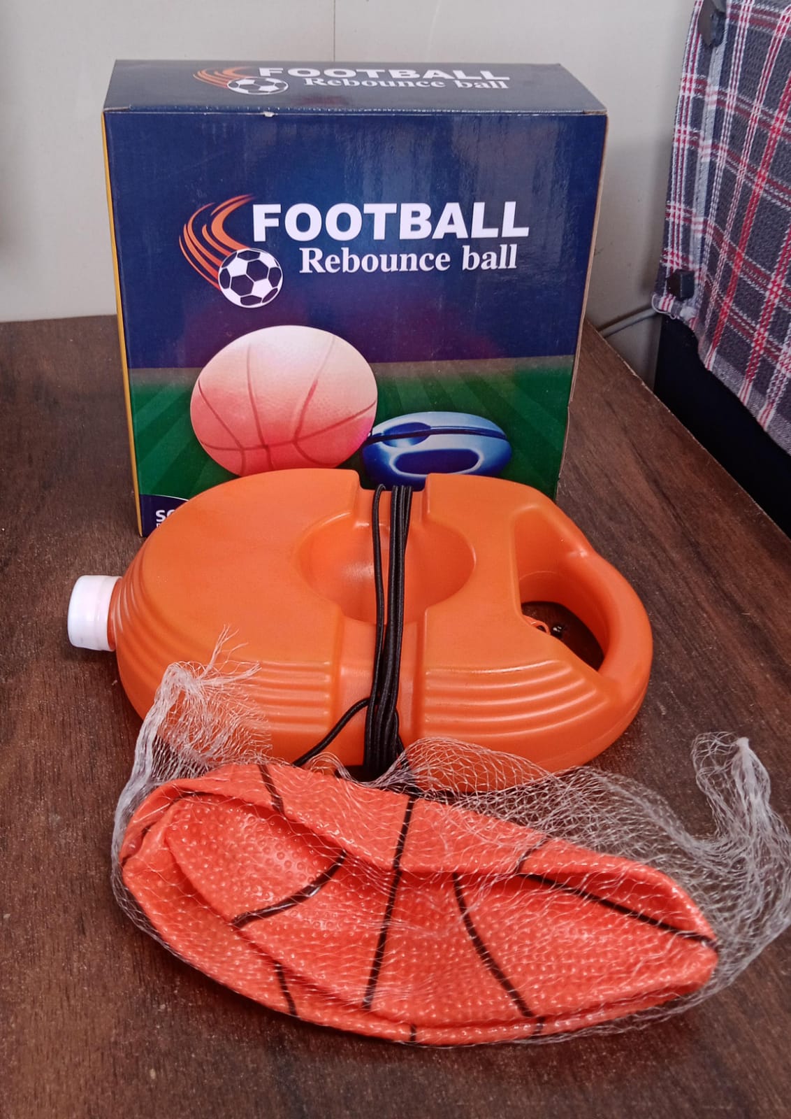Football Rebound Ball with String (1 Set) Your Brand