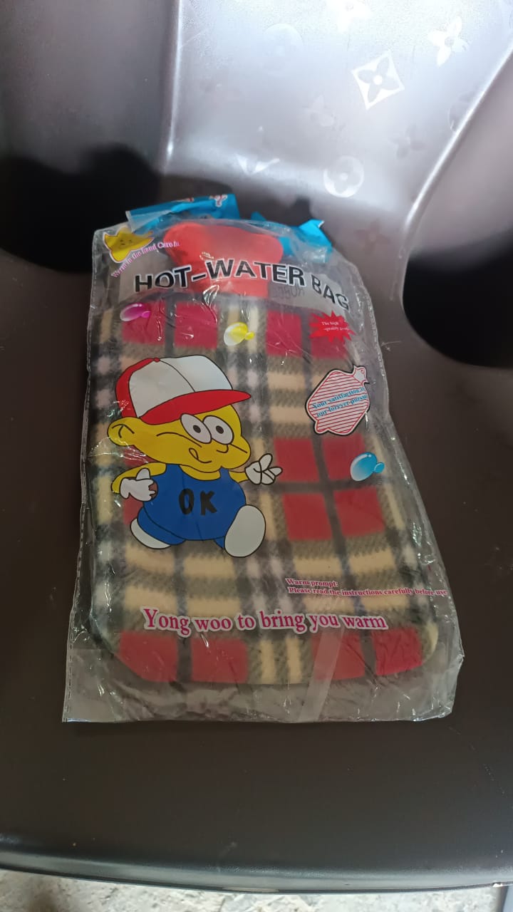 Hot Water Bottle Bag With Cover For Pain Relief (1 Pc) Your Brand