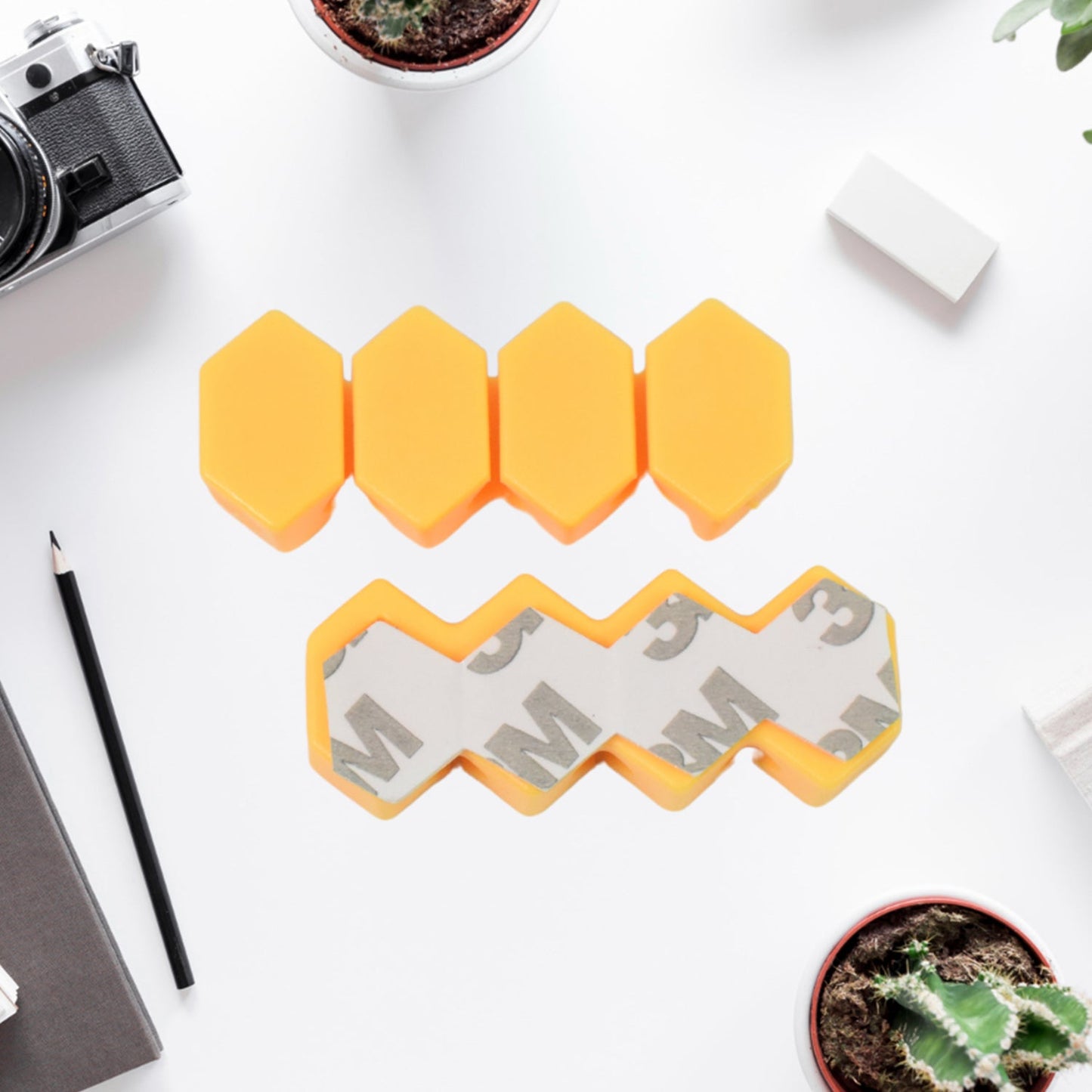 Self Adhesive Hooks For Cable Clips Desktop Cable Organizer (6 Pcs Set Mix Design) Wukusy