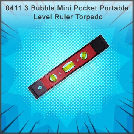 0411 3 Bubble Mini Pocket Portable Level Ruler Torpedo Wukusy