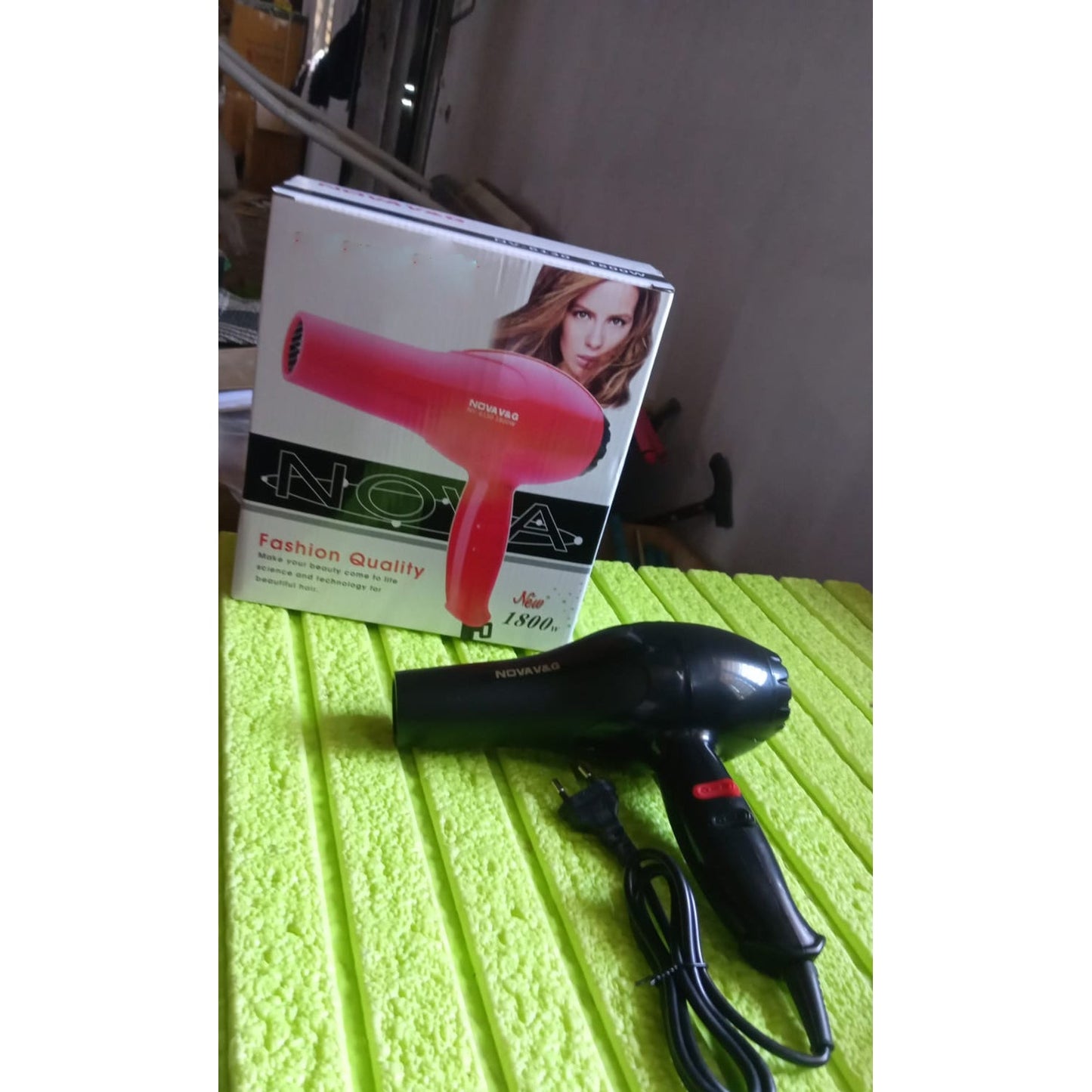 Professional Multi Purpose Hair Dryer Salon, Hair Dryer 2 Speed Settings For Women And Men (1800 Watts) Your Brand