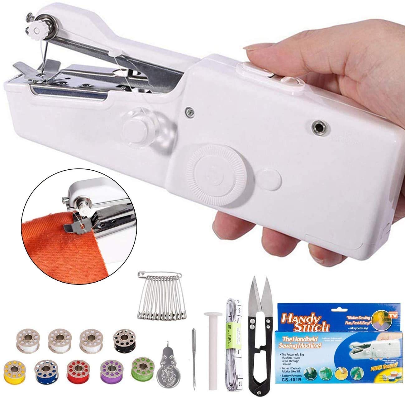 1232 Handheld Portable Mini Electric Cordless Sewing Machine For Beginners Wukusy