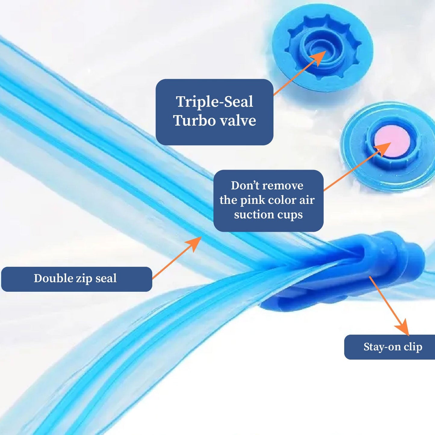 Vacuum Bag | Space Saver Compression Bags with Free Vacuum Pump shopbyte