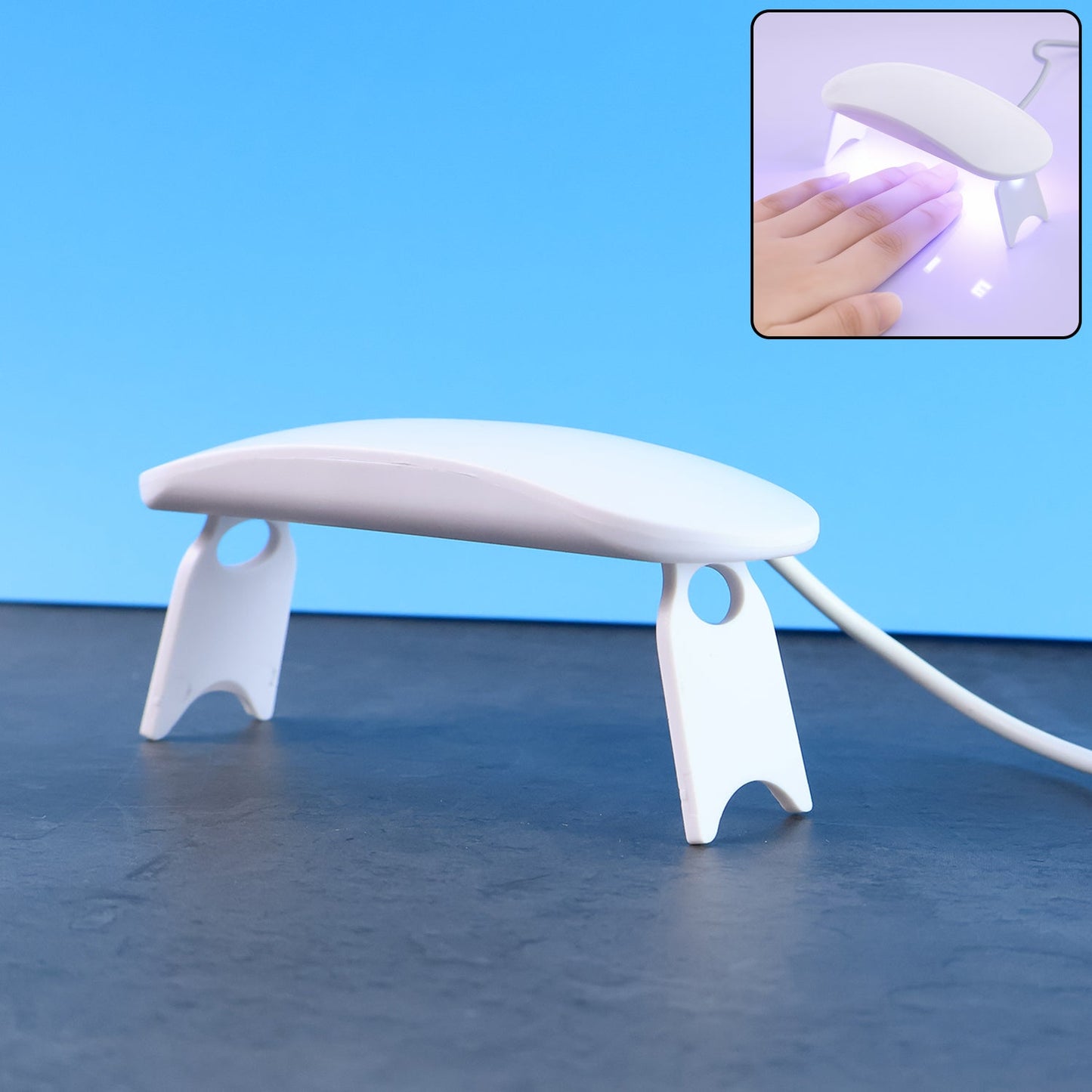 Mini Portable Uv Led Nail Lamp For Gel Nail Polish Curing (1 Pc) Wukusy