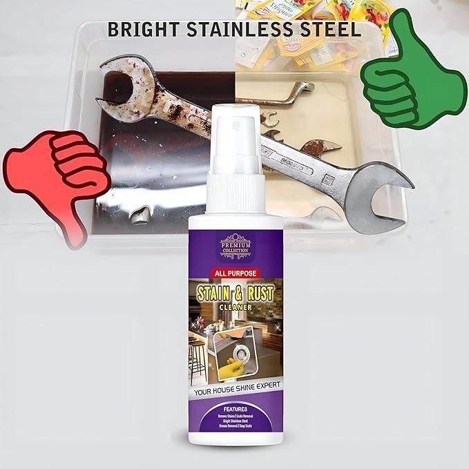 Multipurpose Stain & Rust Remover Spray for Cleaning & Protection From Dust 200ml (Pack of 2) Roposo Clout