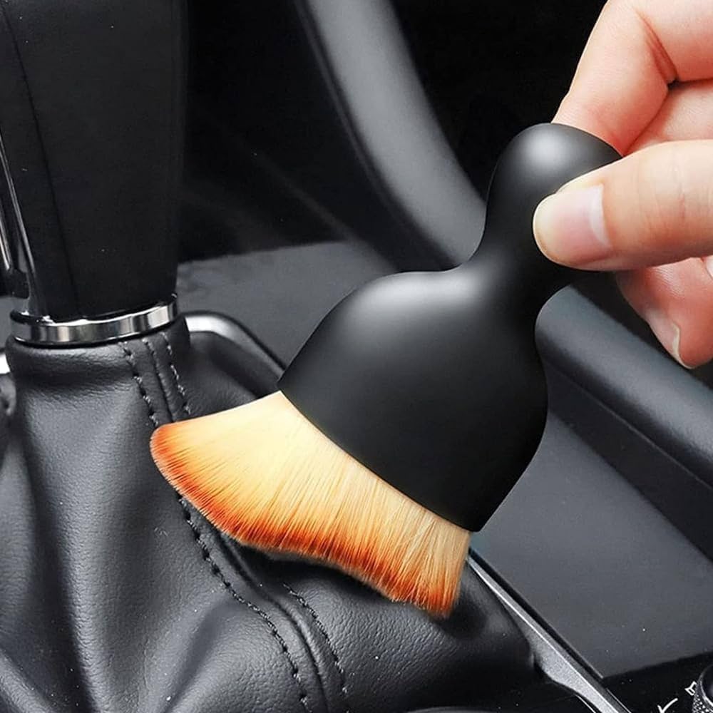 Car Safety & Cleaning Combo | Blind Spot Mirror, Interior Brush & Wiper Detergent shopbyte