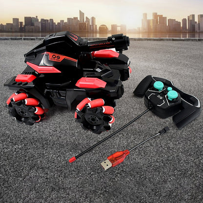 New Remote Control Vehicle 4wd Off Road Climbing Vehicle Water Bomb Armored Tank Battle Launcher Boys' Children's Toy Car (1 pc / With Remote) Your Brand