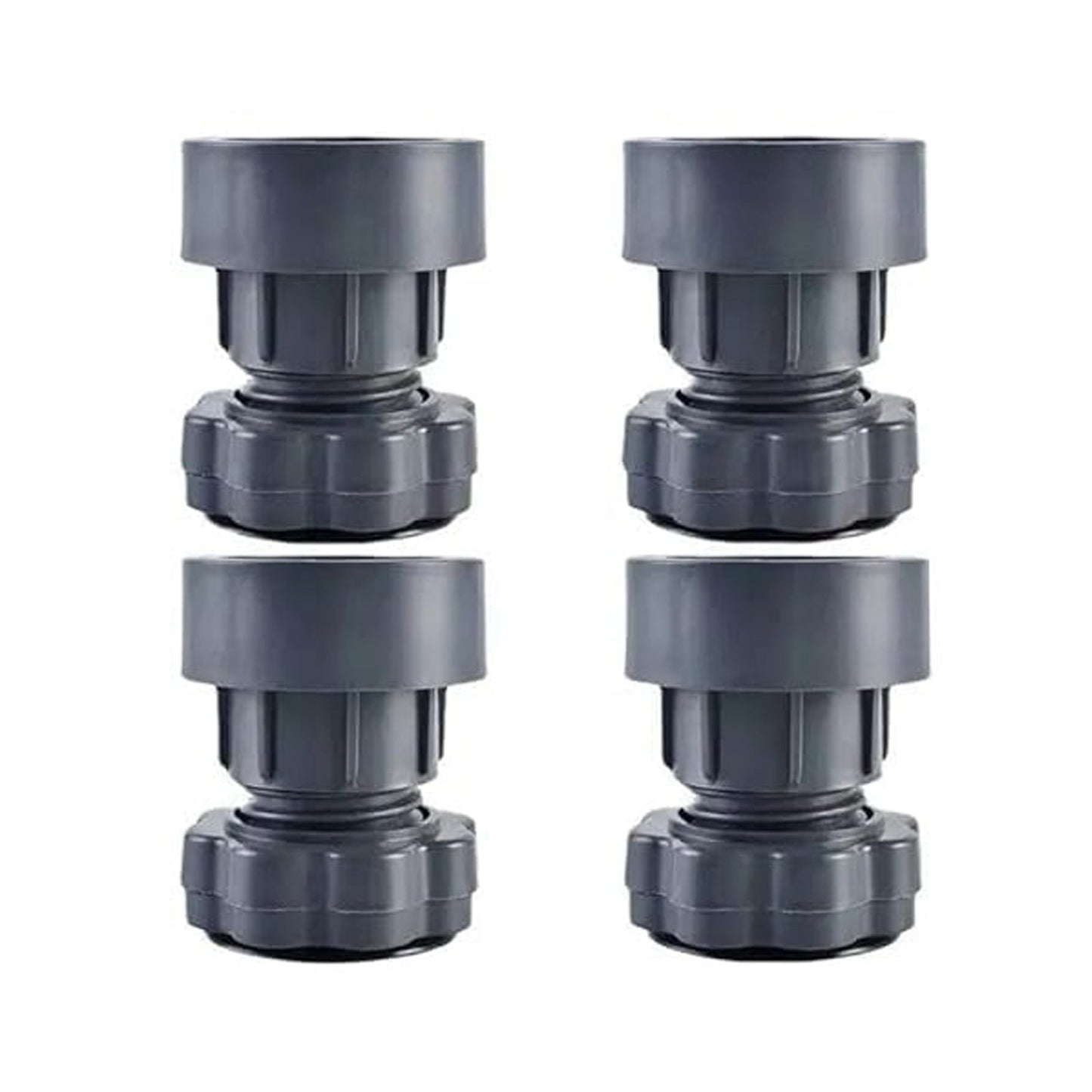 Plastic Washing Machine Vibration Feet , Adjustable Highly Non-Slip Support Anti Vibration Walk  Shock Absorber Noise Cancelling Furniture Lifting Base (4 Pcs Set) Your Brand