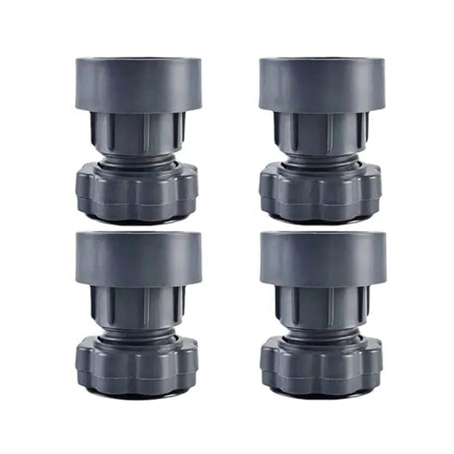 Plastic Washing Machine Vibration Feet , Adjustable Highly Non-Slip Support Anti Vibration Walk  Shock Absorber Noise Cancelling Furniture Lifting Base (4 Pcs Set) Your Brand