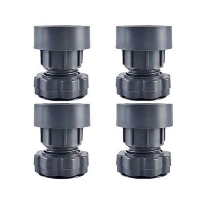 Plastic Washing Machine Vibration Feet , Adjustable Highly Non-Slip Support Anti Vibration Walk  Shock Absorber Noise Cancelling Furniture Lifting Base (4 Pcs Set) Your Brand