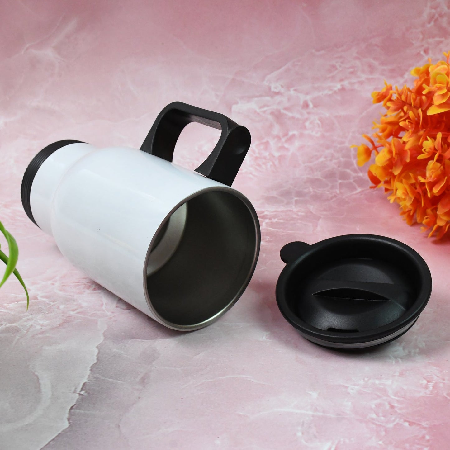Stainless Steel Vacuum Insulated Mug with Lid (1 Pc / Mix Design & Color) Your Brand