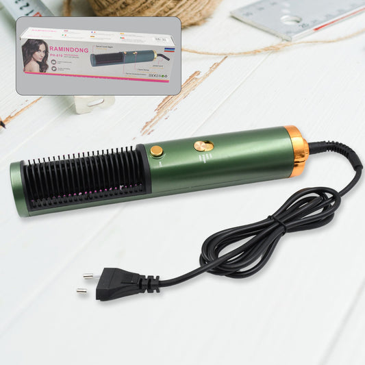 Hair Straightener Comb, Anti Scald Hot Comb Negative Ion Hair Straightener Brush Straightener 3 Gear Constant Temperature for Quick and Professional Hair Salon at Home (1200w) Your Brand