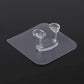 Transparent Self-Adhesive Wall Hook Waterproof & Oil-Proof Strong Holder (1 Pc)