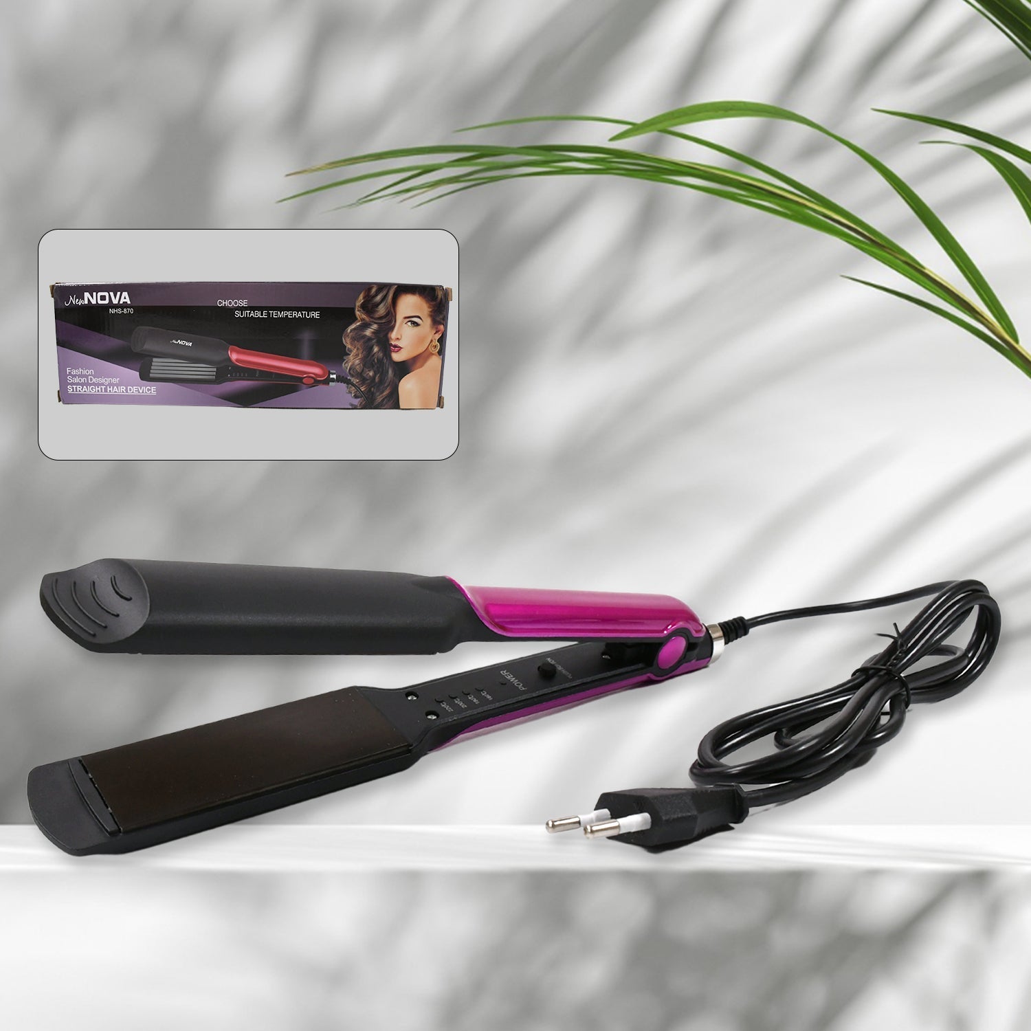 Portable Hair straight device Beauty and Personal Care Professional Women Temperature Control Professional Travel Hair Straighteners (1 Pc) Your Brand