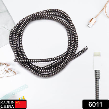 Metallic Finish Cable Spiral Protector / Wire Repair / Pet Cord Protector / Headphone Saver, Cable Wrap / Cover for Mac Charging Cable Your Brand
